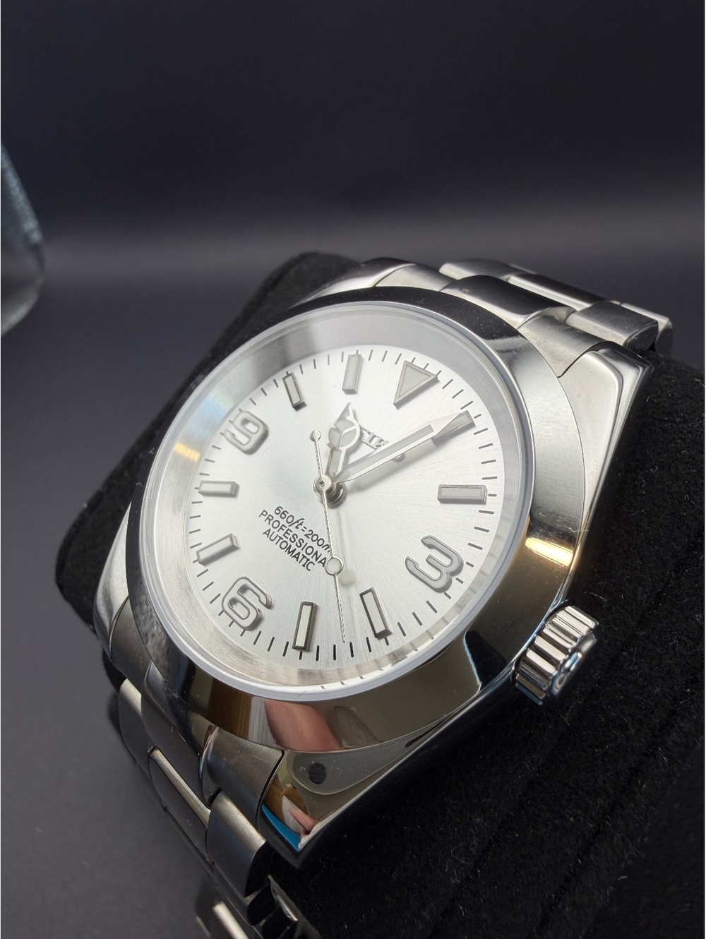 Custom Explorer Blizzard Smooth Bezel Watch Mod